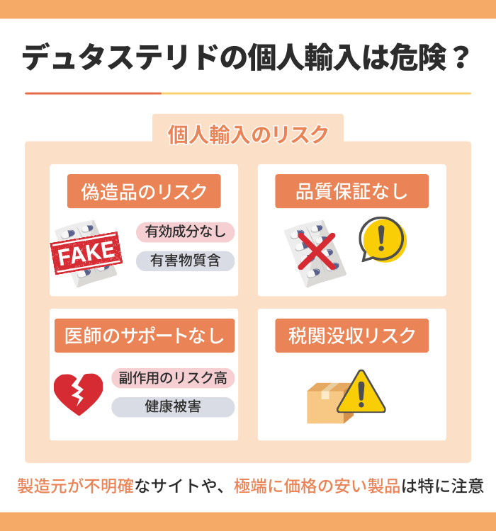 デュタステリドの個人輸入は危険？